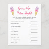 Papier Crème De Glace Rose Devinez Le Prix Bon Jeu (Devant)