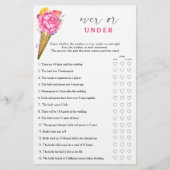 Papier Crème glacée - Au-dessus ou sous la douche nuptial (Devant)