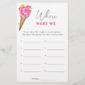 Papier Crème glacée - Où étions nous jeu de douche nuptia (Devant)