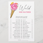 Papier Crème glacée - Plairait-elle à un jeu de douche nu (Devant)