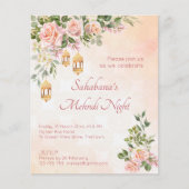 Papier crème pastel budget rose lanternes marocaines mehn (Devant)