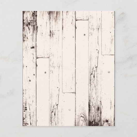 Papier Crème rustique Grange Mariage de bois Photo Enregi (Dos)