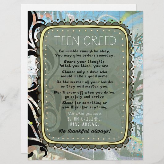 Papier Cret Ado (Devant / Derrière)