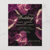 Papier Crimson Mariage Budget Berry Encre (Devant)