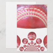 Papier Crimson Spin - Une Belle Balle Rouge De Cricket Ar (Devant / Derrière)