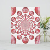 Papier Crimson Vortex : Belle Balle de Cricket Rouge (Debout devant)