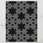 Papier Crochet de flocon de neige fractal motif (Dos)