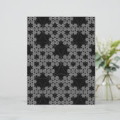 Papier Crochet de flocon de neige fractal motif (Debout devant)