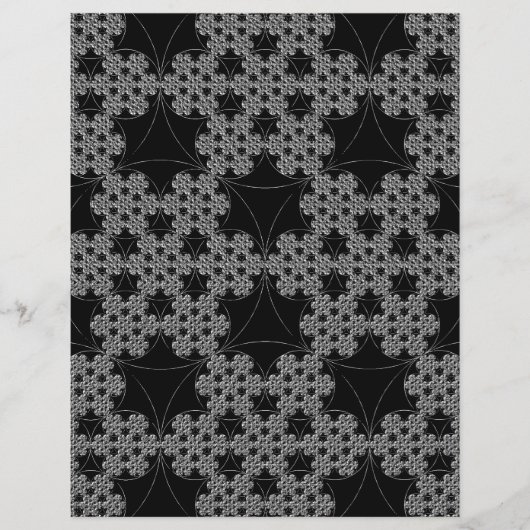 Papier Crochet de flocon de neige fractal motif (Devant)
