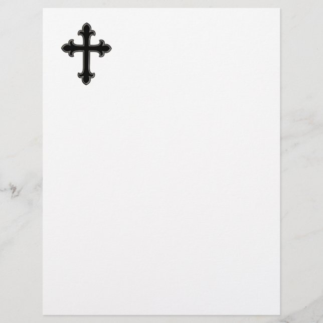 Papier Croix chrétienne (Devant)
