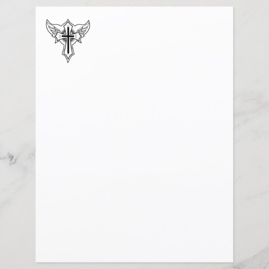 Papier Croix chrétienne (Devant)