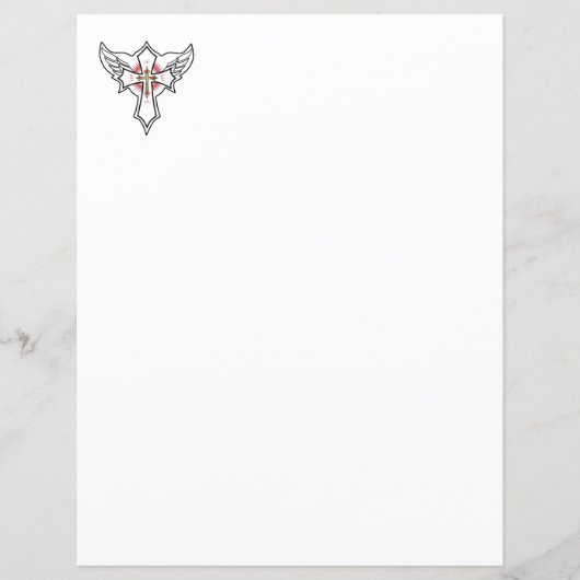 Papier Croix chrétienne (Devant)