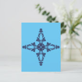 Papier Croix Chrétienne Dans L'art Bleu Céleste (Debout devant)