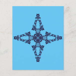 Papier Croix Chrétienne Dans L'art Bleu Céleste
