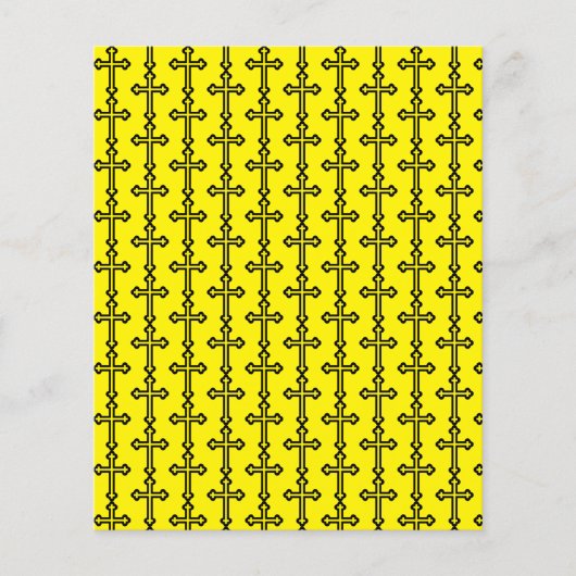 Papier Croix chrétienne noire (Devant)