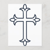 Papier Croix chrétienne typique (Devant)