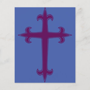 Papier Croix chrétienne violette