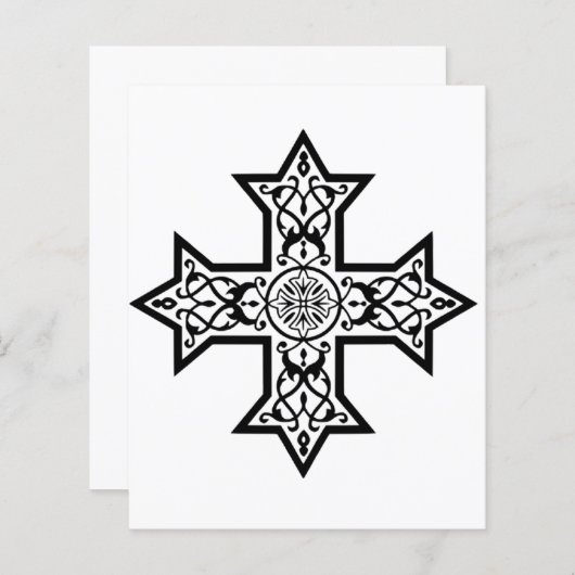 Papier Croix copte (Devant / Derrière)
