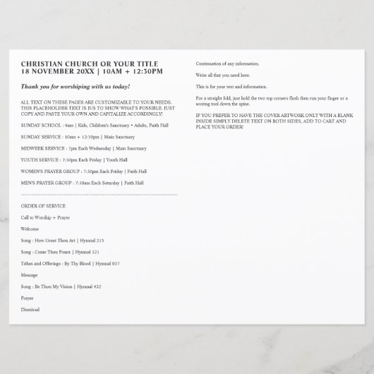 Papier Croix sur l'eau bleu foncé Écriture Bulletin de l' (Dos)