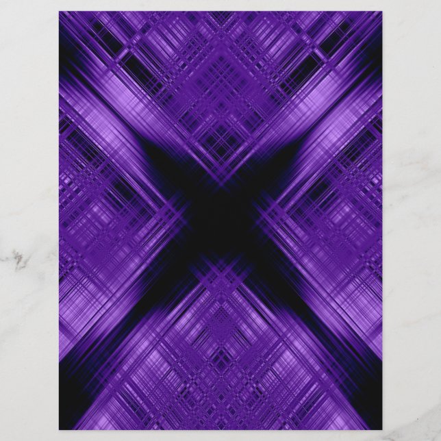 Papier Croix violette et grille (Devant)