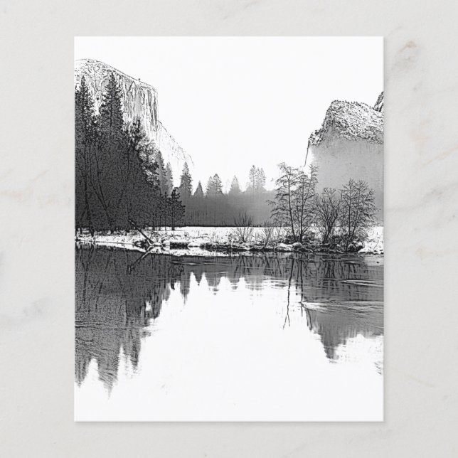 Papier Croquis de montagne (Devant)