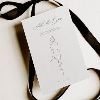 Papier Croquis Minimaliste Le jeu de Fête des mariées de 