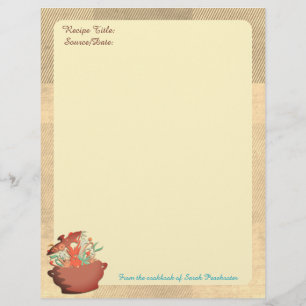 Papier Cuisine couleur personnalisée arômes de recette en