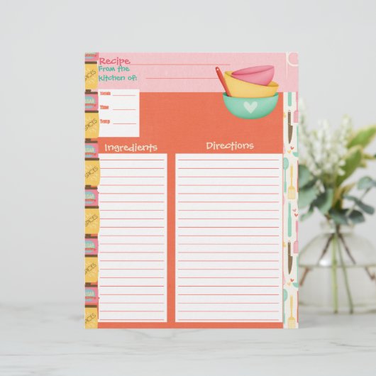 Papier Cuisine Est Une Recette D'Art Insertion - Double C (Debout devant)