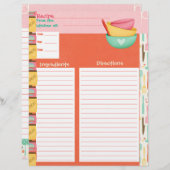 Papier Cuisine Est Une Recette D'Art Insertion - Double C (Devant / Derrière)