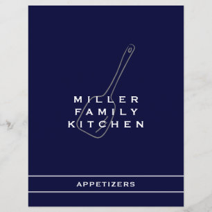 Papier Cuisine familiale Appetizer Divider Marine & Whi