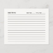 Papier Cuisine Ustensiles rose Fête des mariées Recette C (Dos)