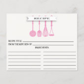 Papier Cuisine Ustensiles rose Fête des mariées Recette C (Devant)
