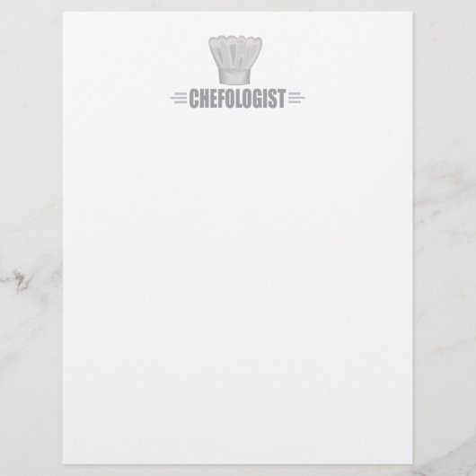 Papier Cuisinier humoristique, Chef (Devant)