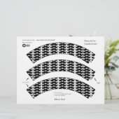 Papier Cupcake Liners - Mustache Fun (Debout devant)