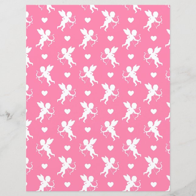 Papier Cupide et Coeurs (Devant)