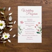 Papier Custom Botanical Wedding Program