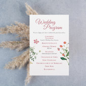 Papier Custom Botanical Wedding Program