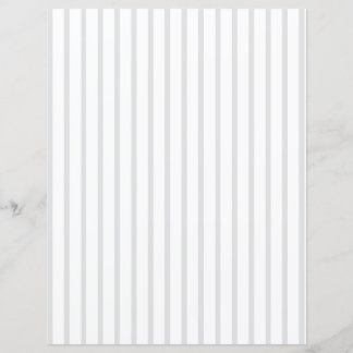 Papier Custom Color Pinstripe with White Scrapbook Paper