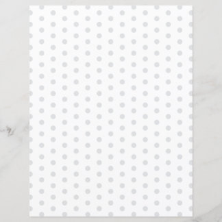 Papier Custom Color Polka Dots on White Scrapbook Paper