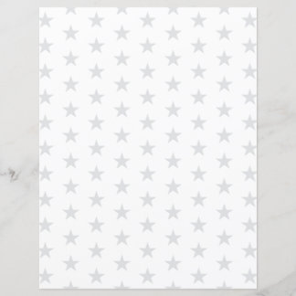 Papier Custom Color Stars on White Scrapbook Paper