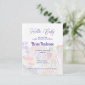 Papier Custom Kids Artwork, deux mignonnes souris, fleurs (Debout devant)