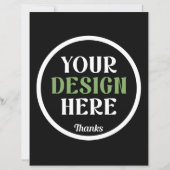 Papier custom, unique, sleek & minimalist (Devant)