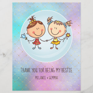 Papier Cute BFF Besties Kawaii Toxits for Girls Friends