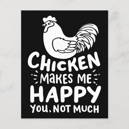 Papier Cute Chicken Farmer Sarcastique| Cadeau Pour Valen (Devant)