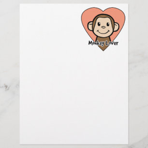 Papier Cute Clip de dessin animé Art Sourire Singe Amour
