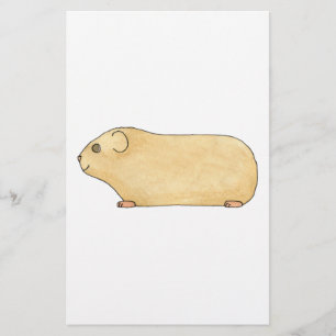 Papier Cute Cream Guinée Pig.