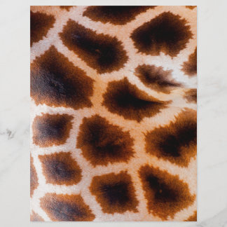 Papier Cute Design Brown Tan Spots Motif Giraffe