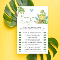 Cute Dinosaur Egg maman ou papa Baby shower Jeu
