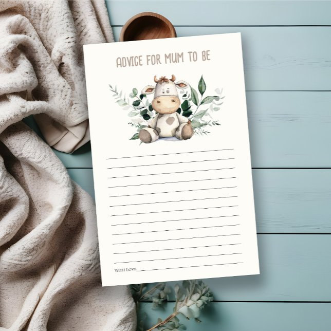 Papier Cute Farm Cow Folioks Pour Baby shower (Créateur téléchargé)