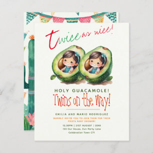 Papier Cute Fiesta Avocado TWIN GIRLS Baby shower BUDGET